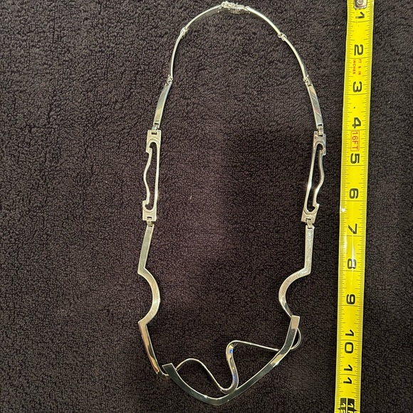 Erika Hult De Corral RIC Geometric Sterling 925 28” circumference Necklace - Picture 1 of 4